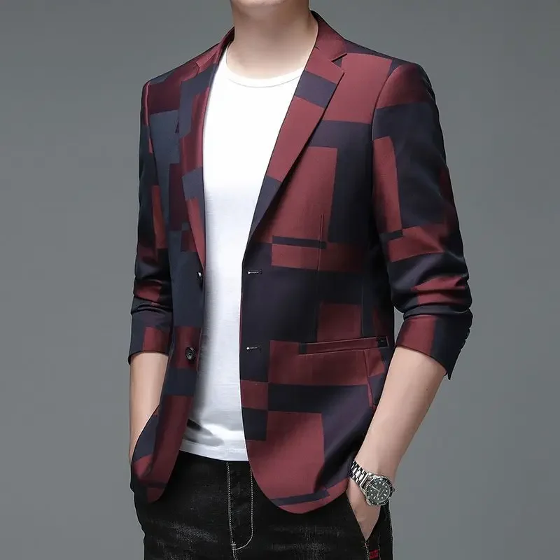 Oversize Single Breasted Man Suits and Blazers Coats Party Plus Big Size Jacket for Men New in Clothing Summer Fashion 2024