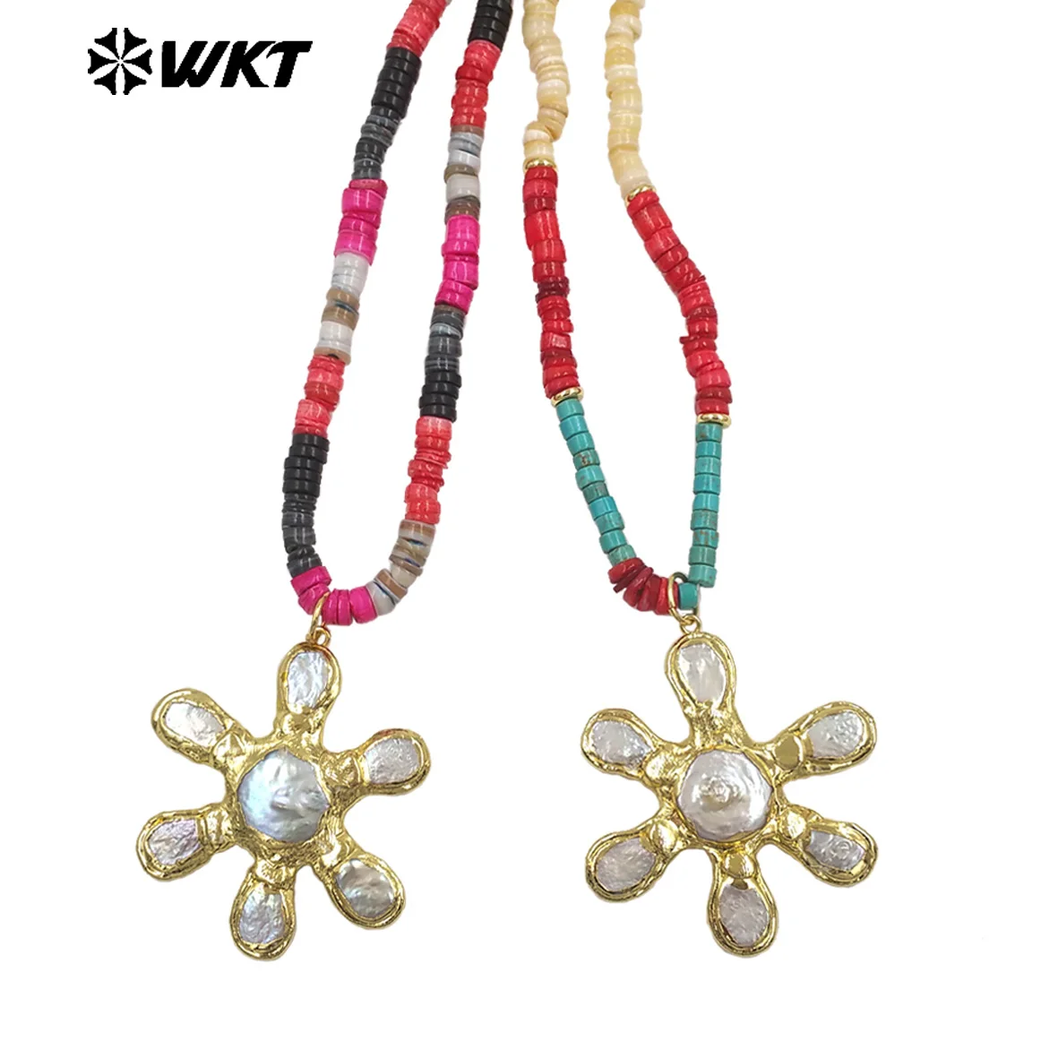 WT-JN402 2026 Wholesale Natural Freshwater Pearl Necklace With 18kReal Gold Plated For Girls Jewelry ACC