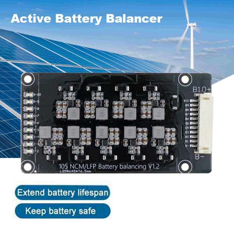 1.2A 10S Active Equalizer Balancer For Li-Ion Lifepo4 Lithium Battery BMS Energy Transfer