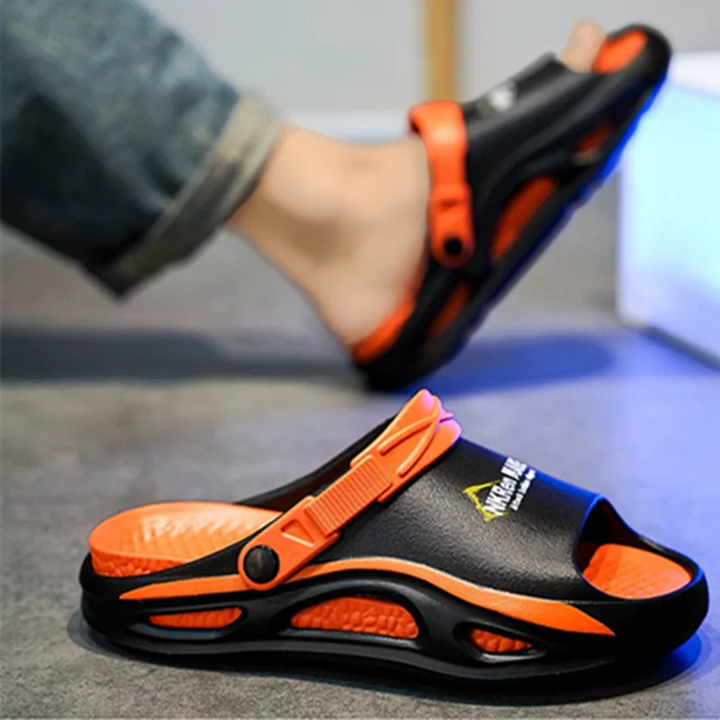 

New Summer MenSlippers Massage Slides Indoor Outdoor Men Sandals Beach Casual Shoes Soft Sole Slides Men Flip-flops Non-Slip