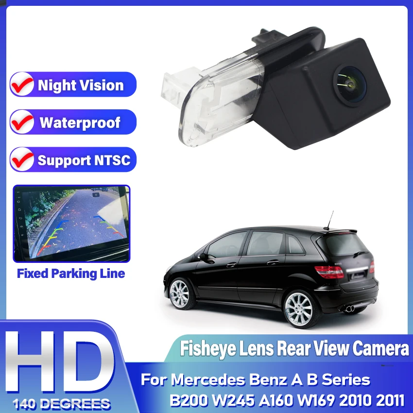

Камера заднего вида HD CCD NTSC для Mercedes Benz A B Series B200 W245 A160 W169 2010 2011, водонепроницаемая камера для парковки