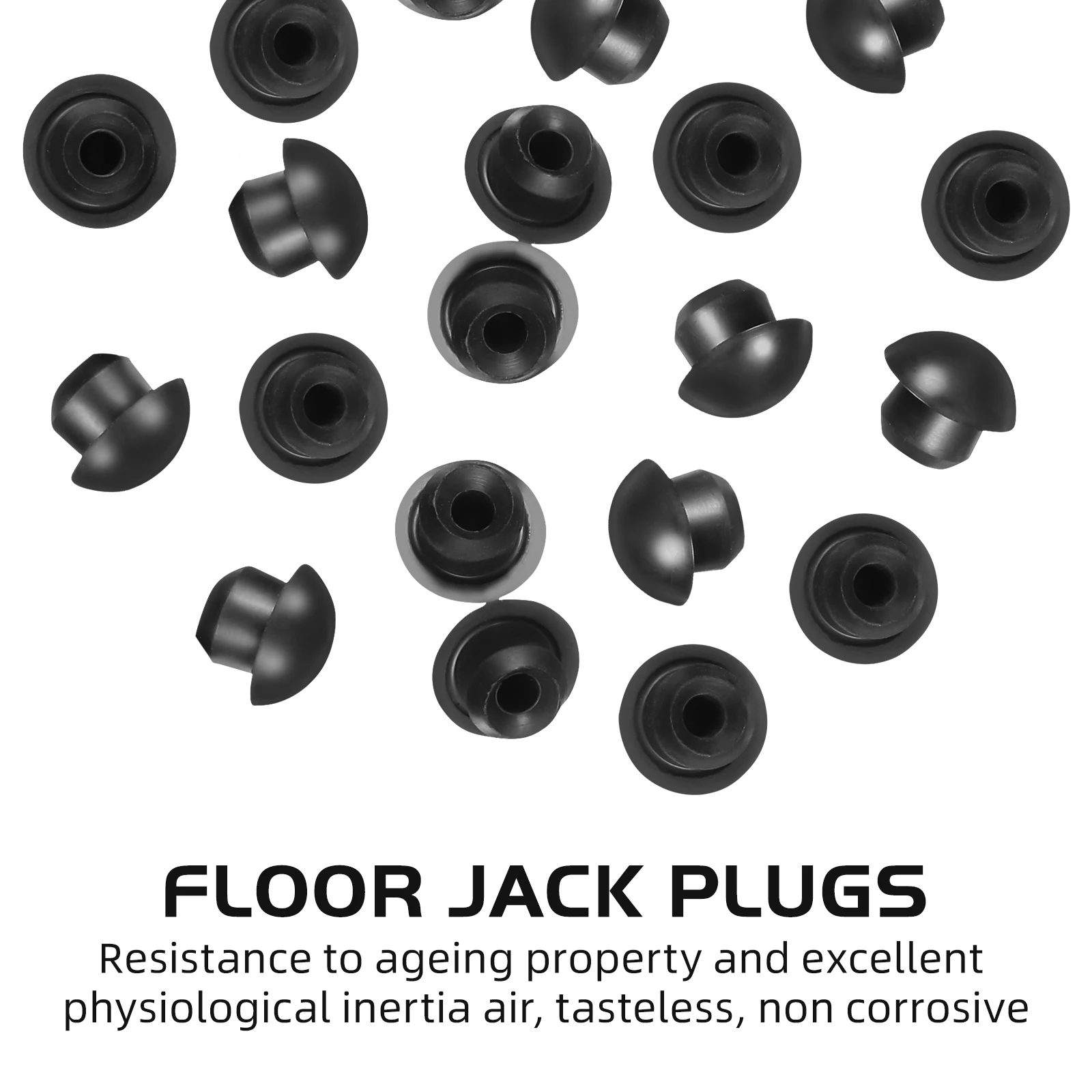 

25pcs Hydraulic Jack Plugs Rubber Oil Filler Seals Bung Stoppers for Floor Lightweight Waterproof Heat Resistant