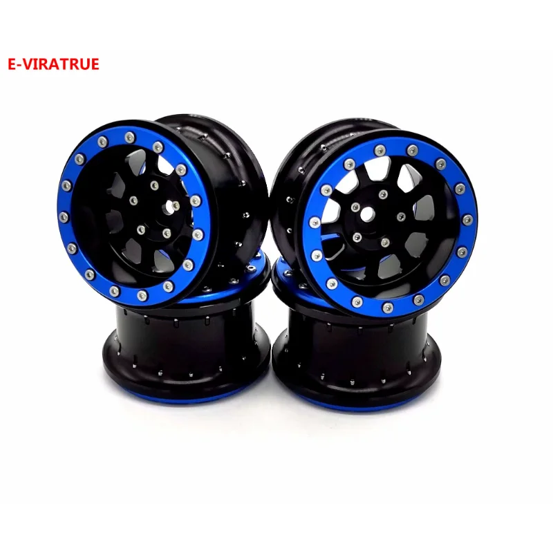 E-VIRATRUE Axial RYFT RBX10 1/10 Scale Rock Bouncer /Losi Hammer Rey U4 1/10 2.2''Aluminum Wheel 4pcs