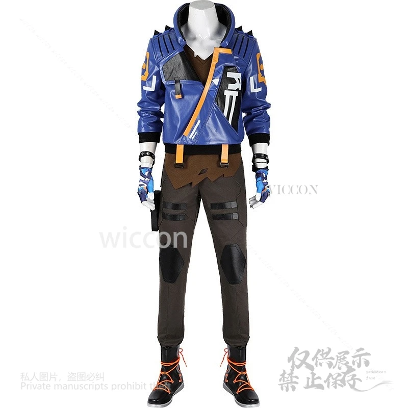 Game Valorant Yoru Cosplay Costume Full Set Pants Shoes Coat Outfits Mask Y2K Accessory Props Adult Halloween Party Customized