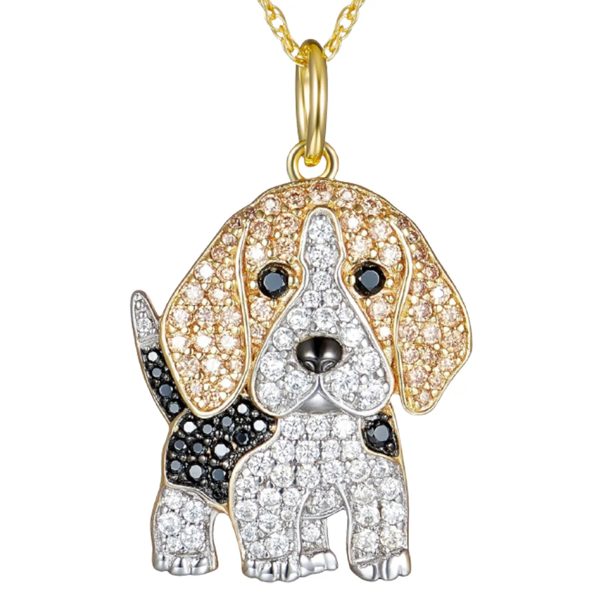 Exquisite Cute Beagle Pendant Necklace for Women Elegant Pet Puppy Jewelry Animal Accessories Memorial Gift for Dog Lovers