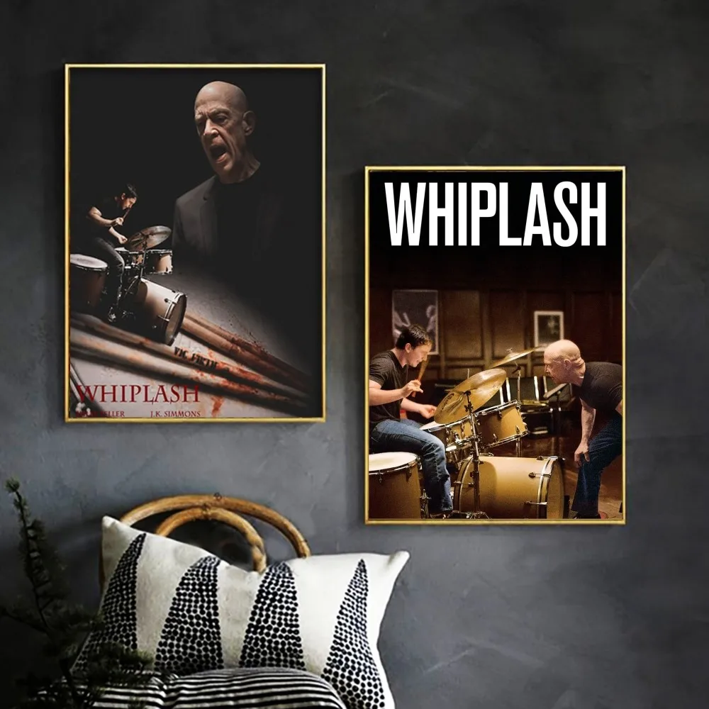 Whiplash Psychological Drama Art Poster Kraft Club Bar Paper Vintage Poster Wall Art Painting Bedroom Study Stickers