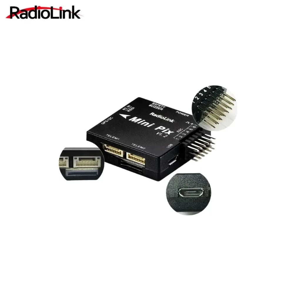 Radiolink New Mini PIX V1.2 Flight Controller M10N GPS TS100/SE100 Same as Pixhawk FC FPV Racing Drone Helicopter Airplane