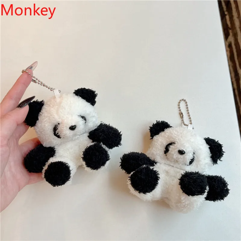 Cartoon Plush Panda Bluetooth Earphone Case For Airpods 1 3 4 Charging Headphone Cases for Air Pods Pro 2 Protective Cover Gifts