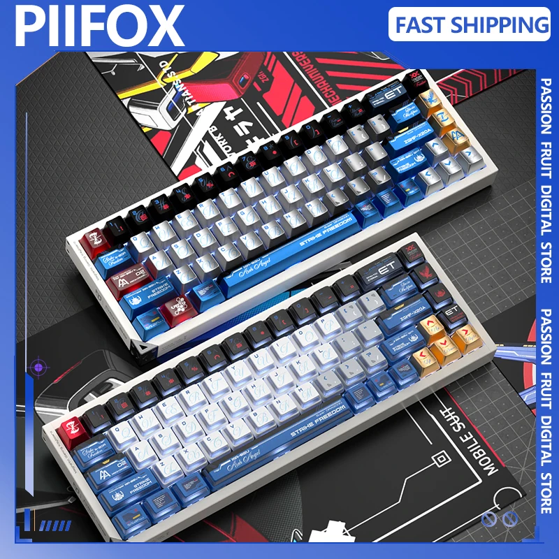 

Набор клавишных колпачков с тематикой ядерной мощности PIIFOX, металлическая краска, колпачок для клавиатуры на заказ, вишневый профиль, колпачок для клавиш, аксессуары для механической клавиатуры