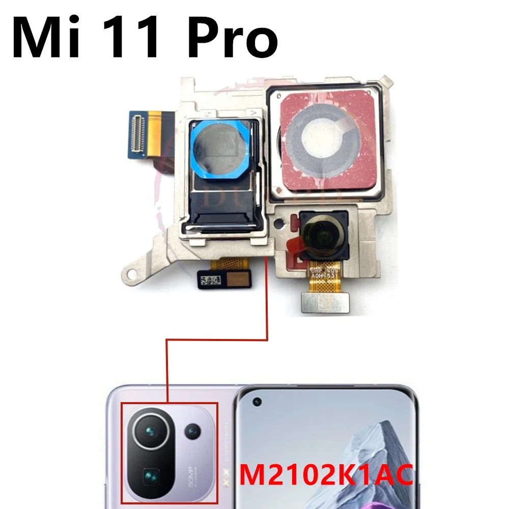 Front Rear Camera For Xiaomi Mi 11 Pro Ultra 11pro 11ultra Frontal Selfie Facing Back Main Camera Module Flex Parts