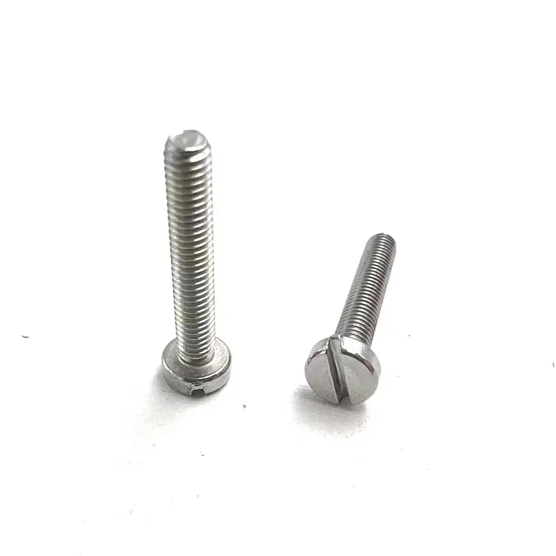2/200pcs M1.6 M2 M2.5 M3 M4 M5 M6 304 A2-70 stainless steel GB65 Slotted Cap Head Slot Column Round Cheese Head Screw Bolt