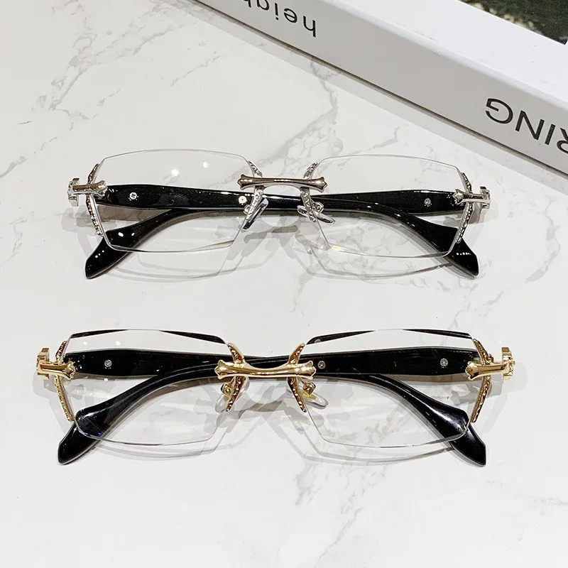 Gold silver glasses frame casual glasses fashionable square frame glasses frames