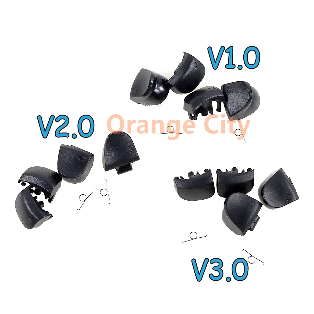 1 مجموعة ل بلاي ستيشن 5 PS5 V1.0 V2.0 V3.0 تحكم L1 R1 + L2 R2 أزرار الزناد + الينابيع أداة استبدال أجزاء #6