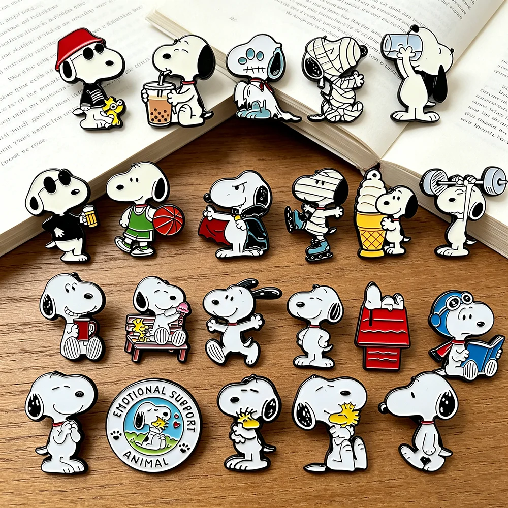 Lot de 8/10/11 épingles en émail pour chiots, broches en métal de dessin animé, épingles décoratives pour sac à dos, veste, chapeau, cadeaux de collection