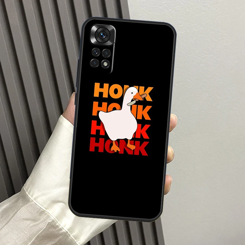 Funda de pato de ganso con dibujos animados para Xiaomi Redmi Note 14 Pro 13 12 11 10 9 11S 12S Redmi 14C 13C 15C 10C 12C 15 Funda