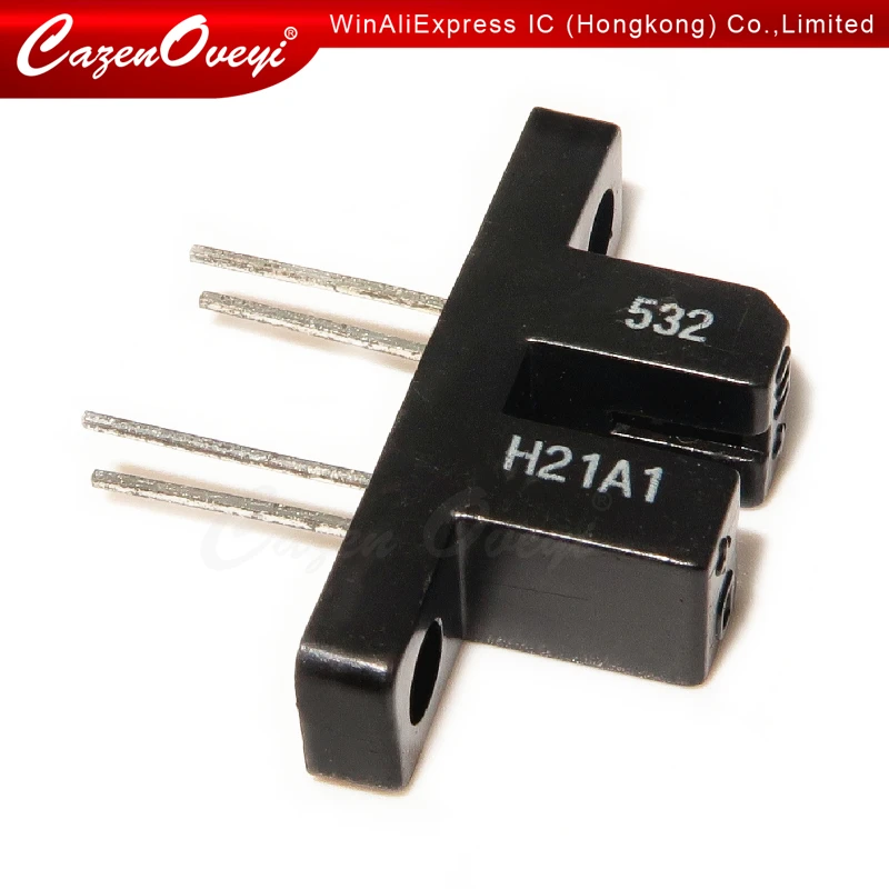 5pcs/lot H21A1 DIP4 DIP slot photoelectric switch 3MM phototransistor New Original In Stock