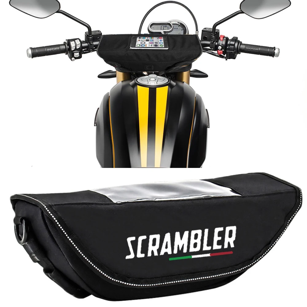 For Ducati Scrambler 1100 Motorcycle Handlebar bag waterproof handlebar travel navigation bag