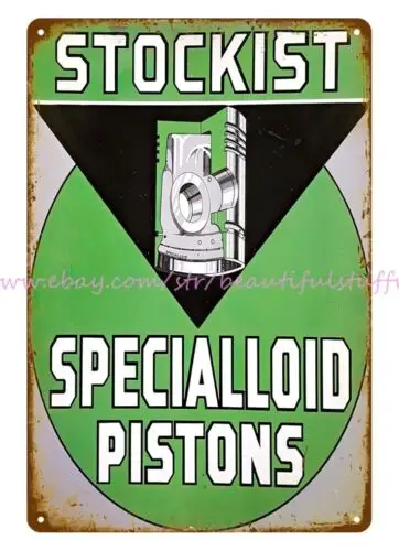 bathroom wall hangings Specialloid Pistons metal tin sign