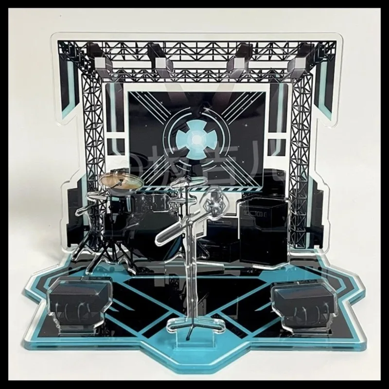 Hatsune miku acrílico suporte figura hatsune miku projeto diva anime periférico moda criatividade palco diy ornamento de mesa