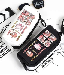 Anime Genshin Impact Yae Miko astuccio Oxford Canvas Storage Bag Pencilcase School Pen Bag 1664