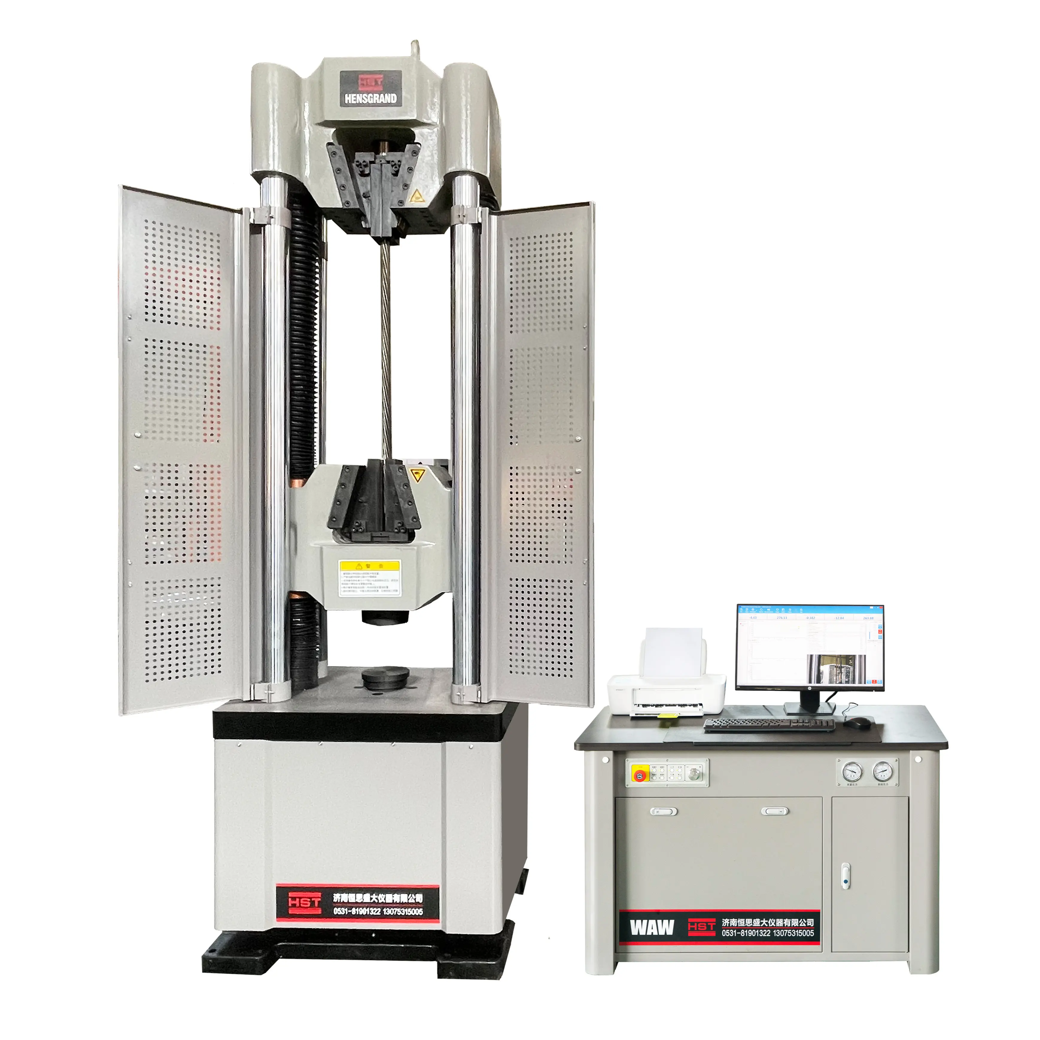 2026 Hot SellingWAW-600E 60T Steel Rebar Automatic Hydraulic Servo Tensile Compression Universal Testing Machine