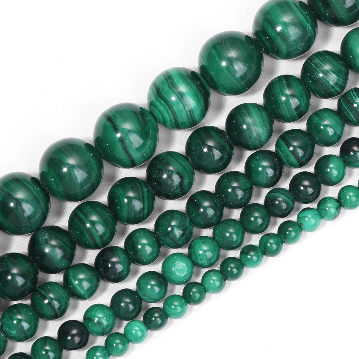 

1 Strand Natural Green Malachite Stone Beads 3/4/5/6/8/mm Loose Spacer Bead for Jewelry Making Bracelet Necklace Accessories