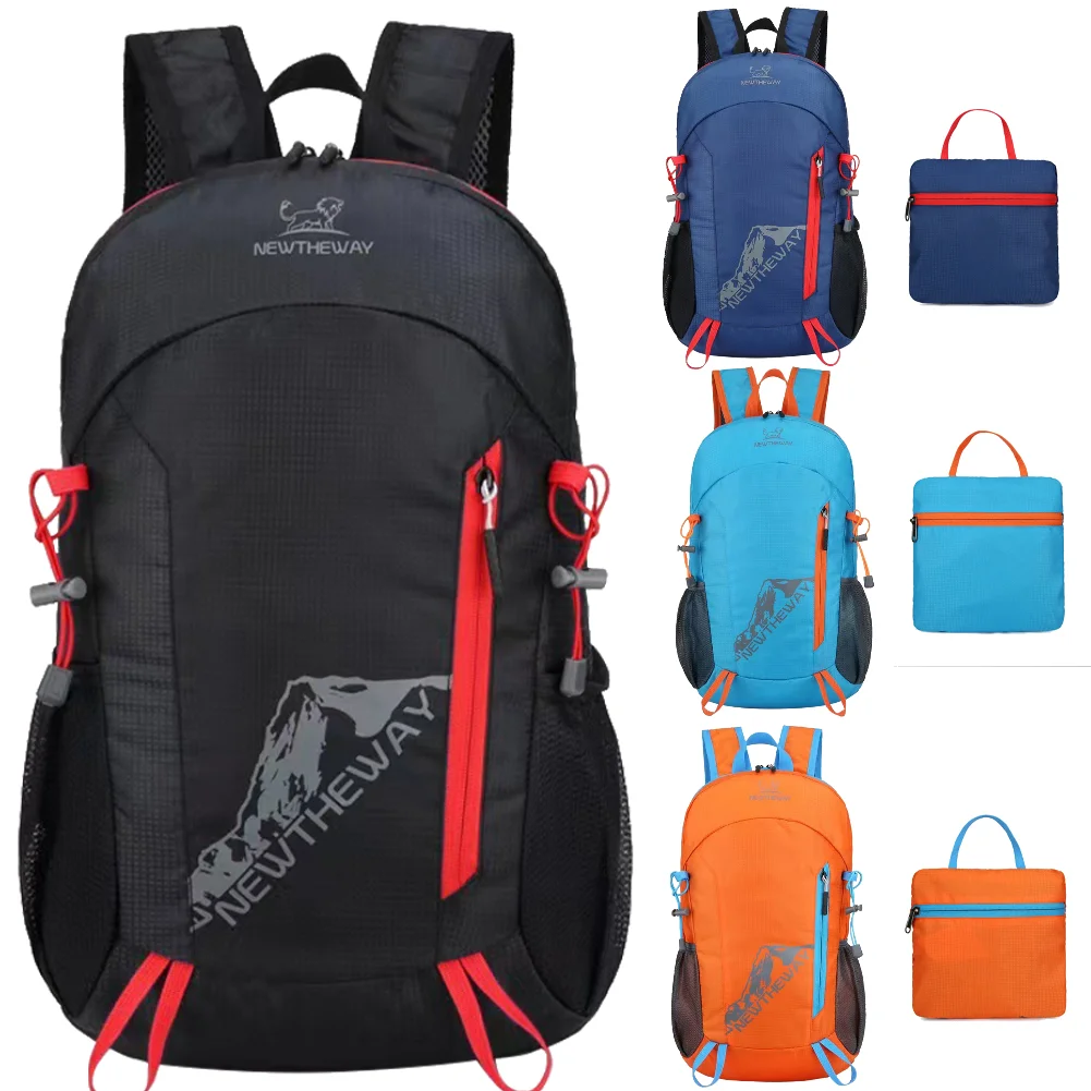 High-Capacity Day Pack Foldable Backpack Folding Mountaineering Bag Ultralight Outdoor Cycling Rucksack Travel Hiking Knapsack