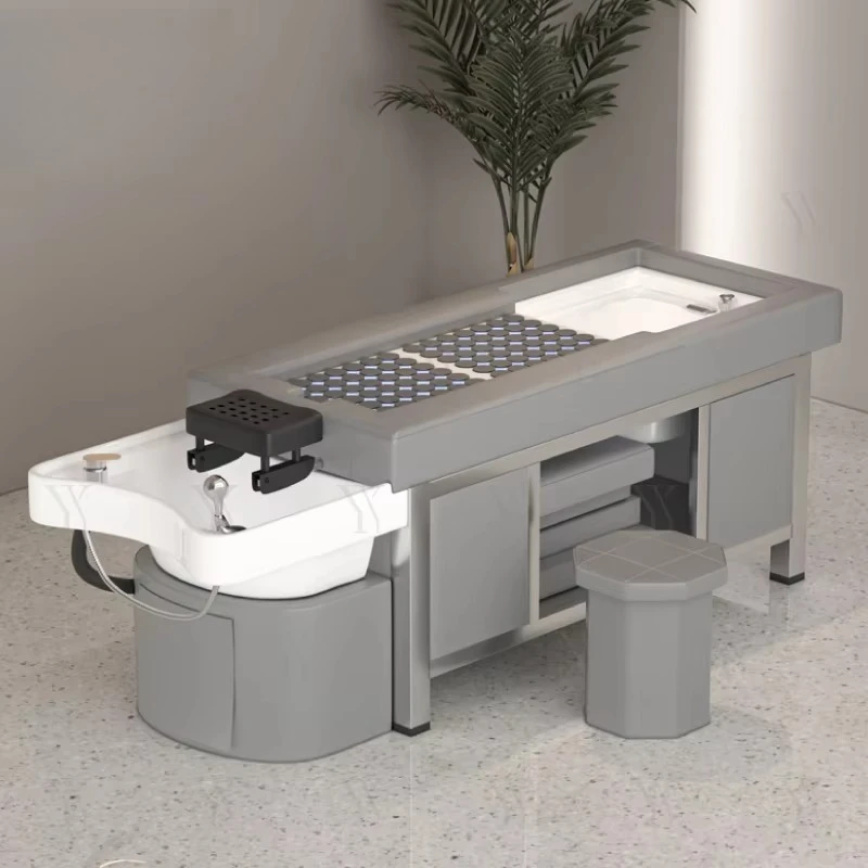

Reclining Moxibustion Hair Salon Shampoo Bed Washing Hair Thai Headspa Massage Pedicure Beauty Shampoo Bed Electric