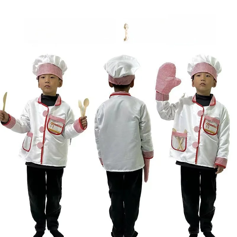 

New Halloween Children's Chef Performance Costume Role Play Stage Drama Performance Ethnic Stage Costume Women's Fashion