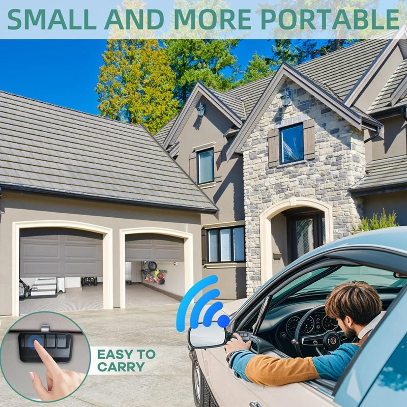 Smart-Universal Garage Door Opener Remote & Keychain Remote Sensor For Liftmaster Craftsman Chamberlain 893LM 893Max 890MAX