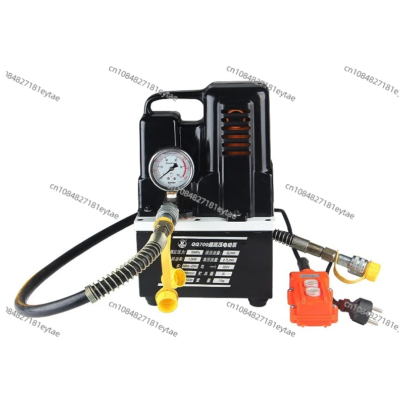 QQ-700 Portable Electric Hydraulic Pump, Ultra-Small Hydraulic Station, High Pressure Hydraulic Oil Pump, 1.2KW, 3700r/min