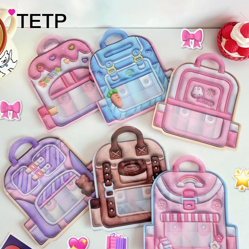 

TETP 50Pcs Schoolbag Shape Bags Home Candy Cookies Lollipop Packaging Handbags Gift Decoration For Birthday Party Children's Day