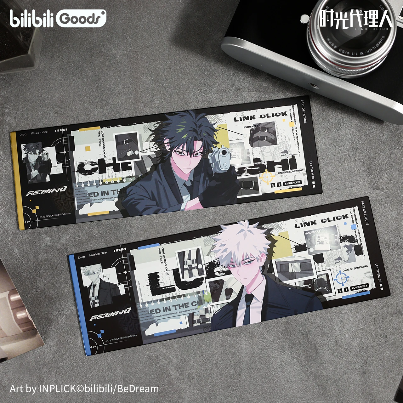 Collegamento originale Fare clic su Cheng Xiaoshi Lu Guang Qiao Ling Peluche ripiene Vestiti per bambole Borsa per carte in pelle Biglietto laser Portachiavi Anime