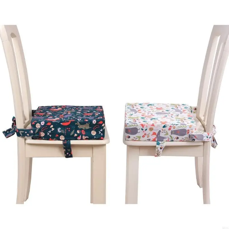 M89C المحمولة الاطفال الطفل وسادة كرسي مرتفع الداعم السفر غرفة الطعام قابل للتعديل انفصال قابل للغسل رشاقته الإسفنج لمقعد وسادة #5