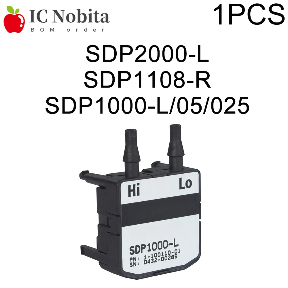 1 Uds SDP2000-L SDP1108-R SDP1000-L Sensor de presión diferencial I2C/SPI/Sensor de salida analógica para flujo de aire HVAC médico