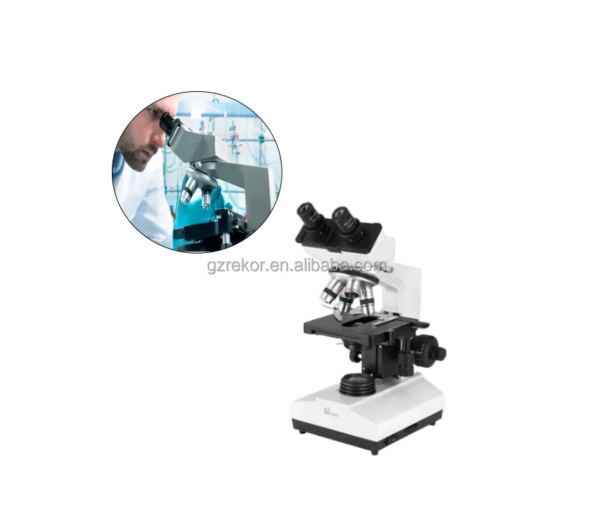 

Good quality Binocular microscope 4X 10X 40X 100X Optical system Multi-purpose Laboratory Instrument for lab