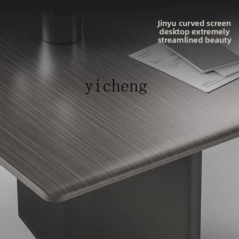 

Long Table Modern Minimalist Small Conference Room Table and Chair Combination Negotiation Table