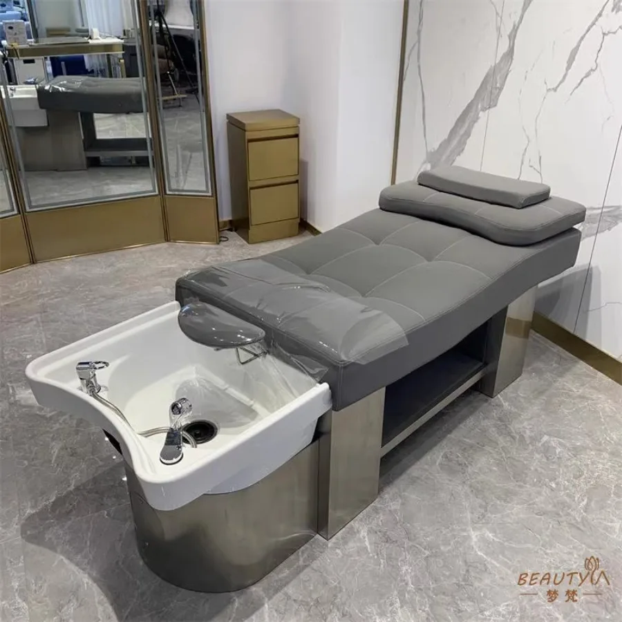 

Commercial Shampoo Chair Basin Massage Couch Head Spa Bed Shampoo Chair Wash Hair Salon Mobile Potable Relaxing Stoelen Chairs