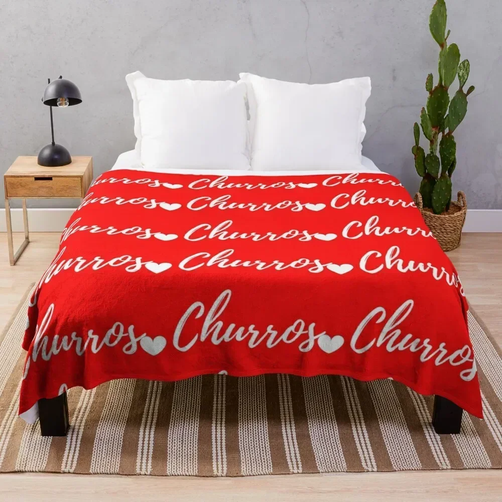 Churros Mexican food lover Throw Blanket Soft Big Plaid on the sofa cosplay anime Blankets