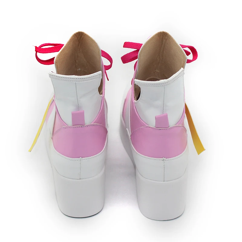 사쿠라 미코 코스프레 신발 PU 가죽 신발 할로윈 카니발 부츠 Vtuber 코스프레 소품 애니메이션 액세서리 맞춤 제작