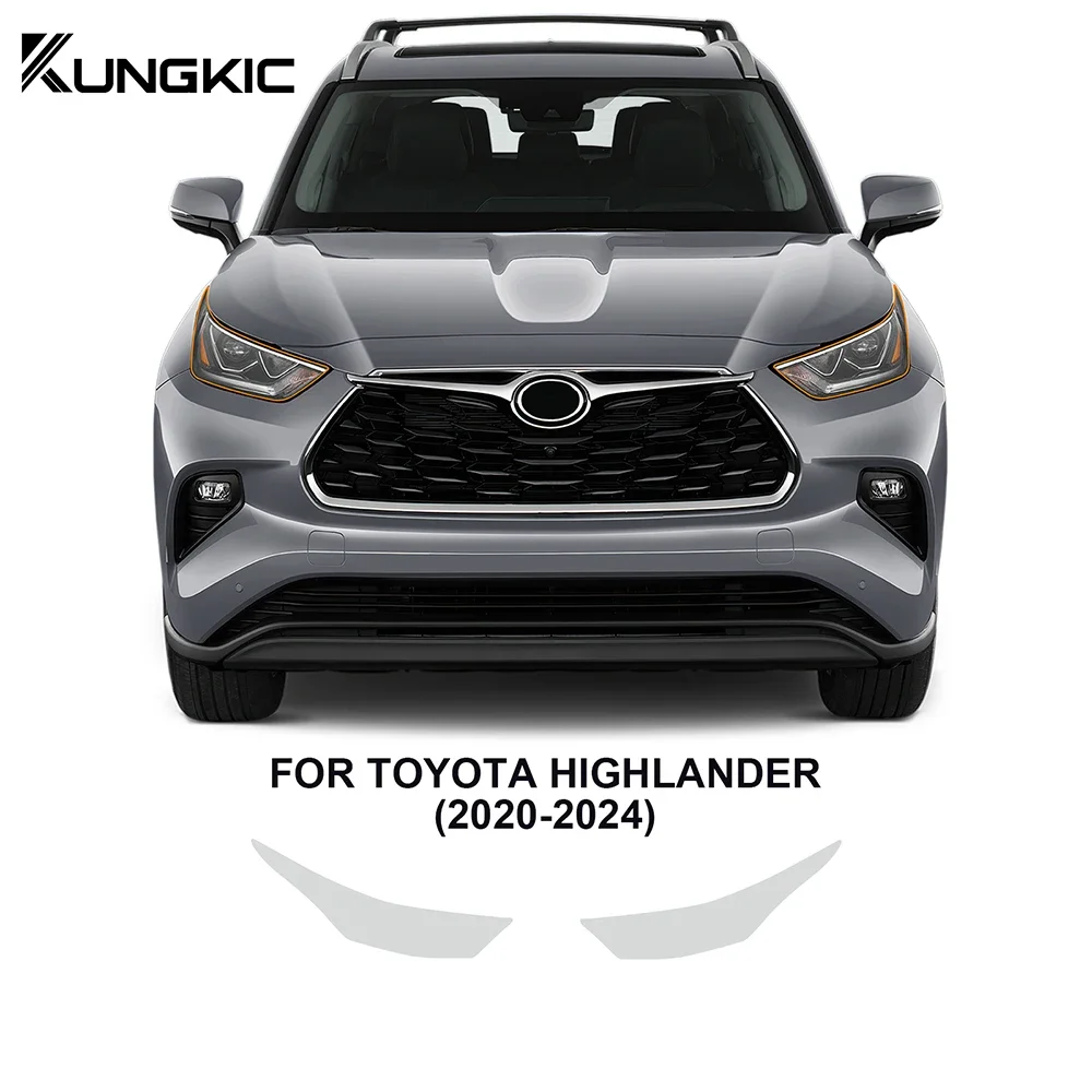 

For Toyota Highlander 2020-2024 Pre Cut TPU PPF Clear Paint Protection Film 8.5mil Car Headlight and Rearview Mirror Kit