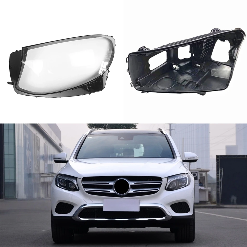 

For Mercedes Benz GLC W253 2016 2017 2018 2019 GLC200 GLC260 GLC300 Car Gadgets Base Head Lamp Shell Back Casing Shade Headlight