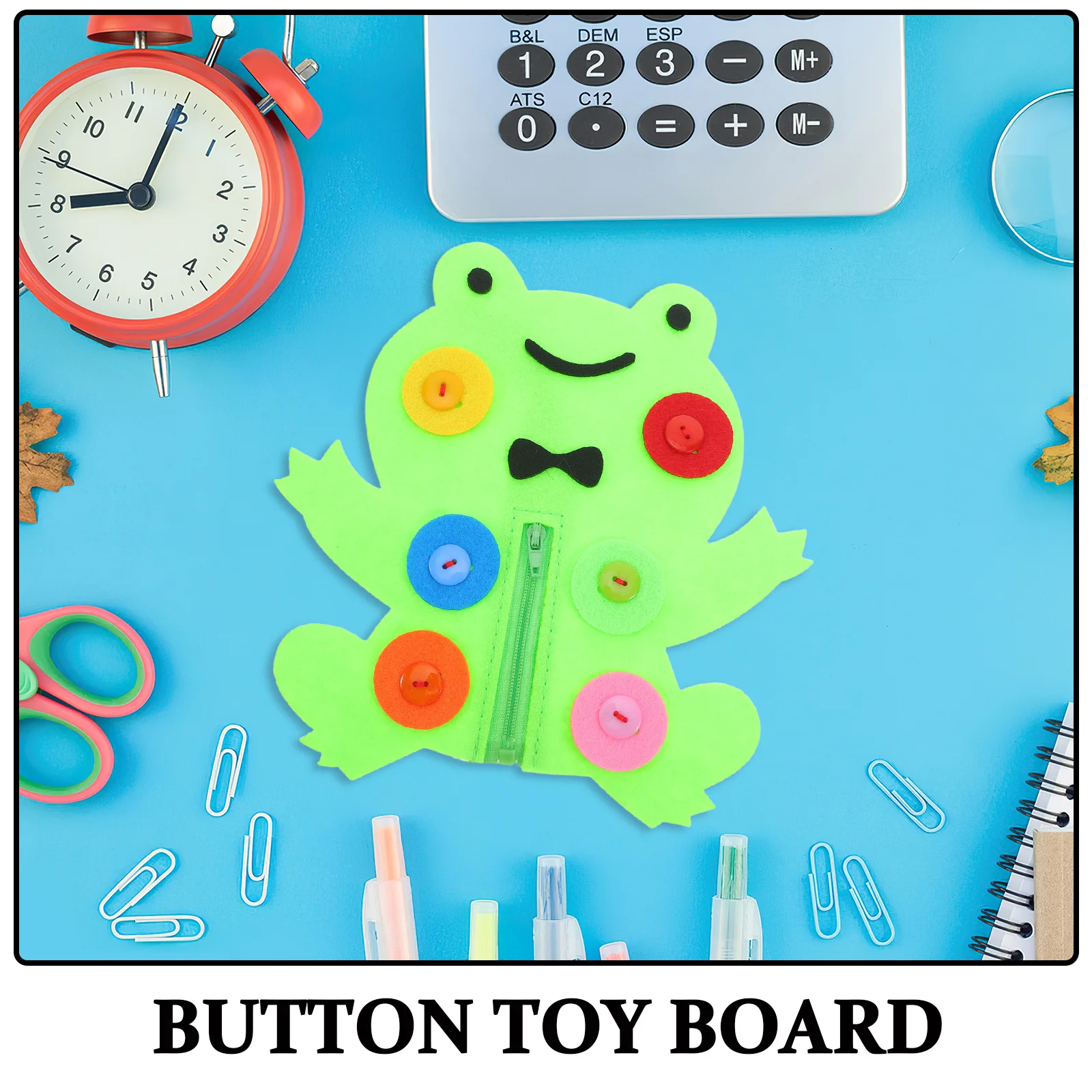 4 قطعة زر مونتيسوري سستة مجلس الصغار غير المنسوجة المهارات الحياتية الأساسية غرامة موتور المنسوجة أزرار إطباقية عدة لعبة زر الطفل #4
