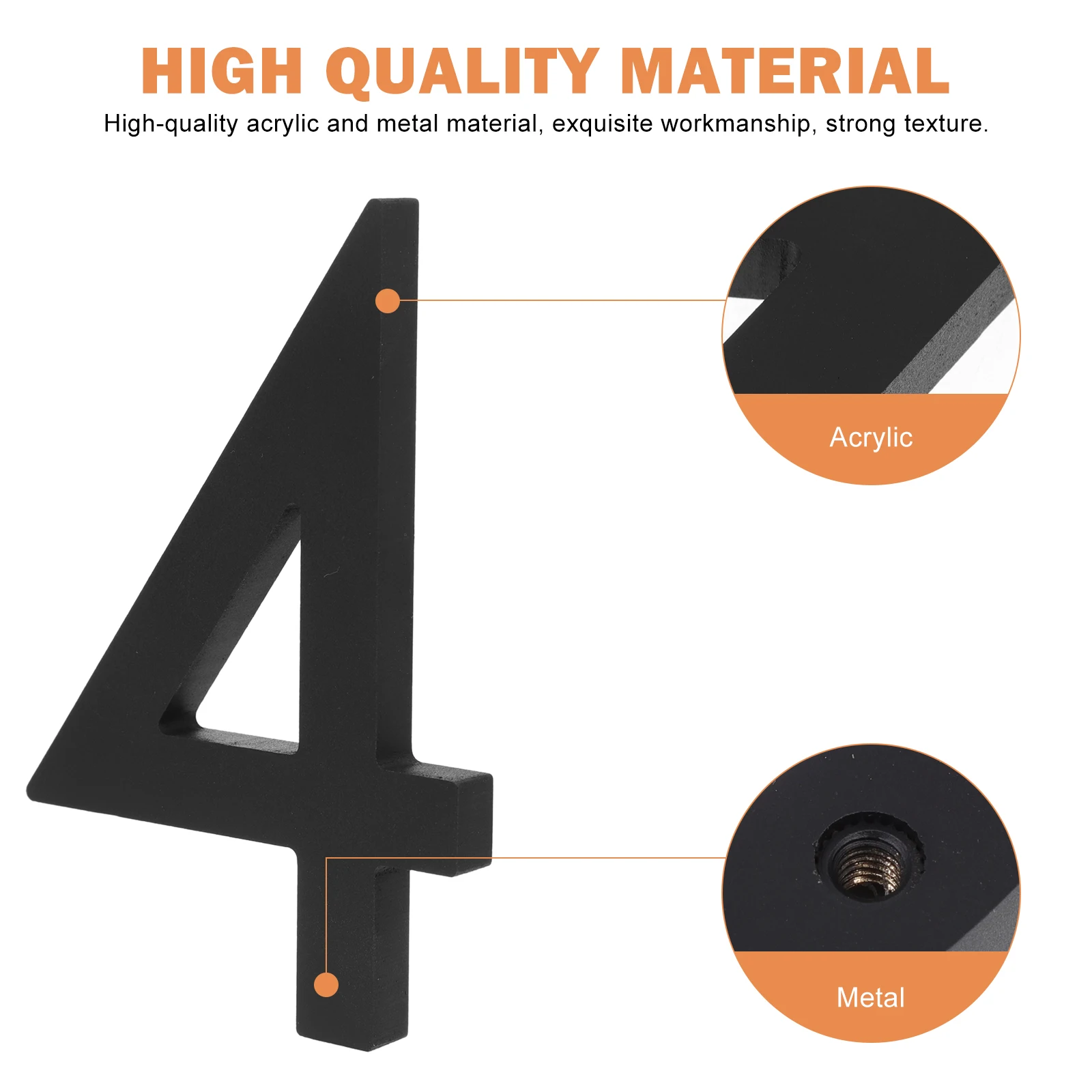 

Door House Mailbox Number Street Address Number Decorative Marker Corridor Identification Numbers Strong Durable Metal