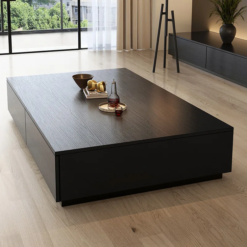 

Modern wabi sabi wind solid wood coffee table, living room, household, small apartment coffee table