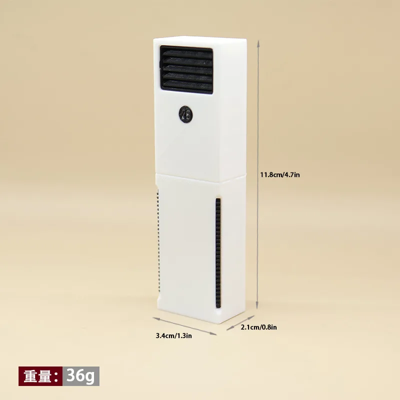 Plastic Mini Cabinet Air Conditioner Model, Realistic Household Appliance Prop for Dollhouse Living Room Diorama & Scene Decor