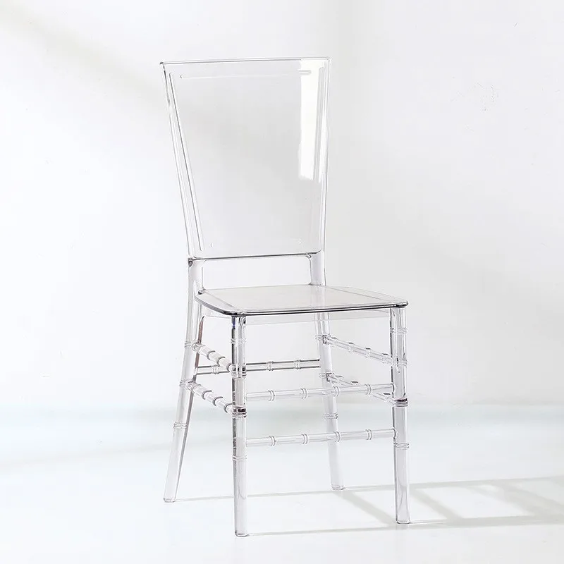 100 Pcs Crystal Chiavari Detachable Acrylic Resin Wedding Chair Party Crystal Chair with 250kg Capacity  Adult