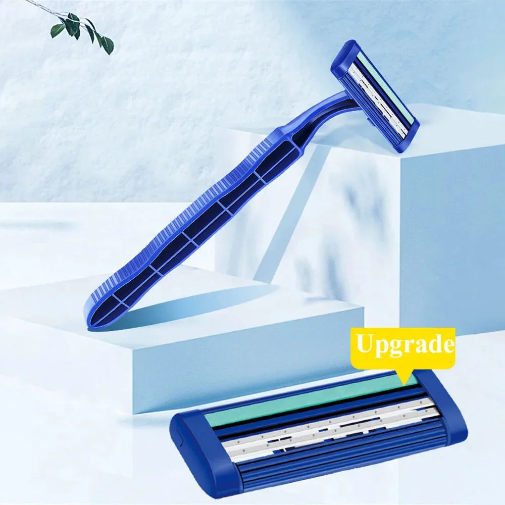 

1/2Pcs Multi-layers Safety Razors with Holder for Unisex Manual Stainless Steel Replacement Shaving Blades Face Beauty Tools