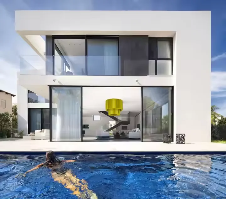 Modern Luxury Light Steel Villa Prefab House with Fast Install for Living Rooms Villas Hotels & Office Buildings