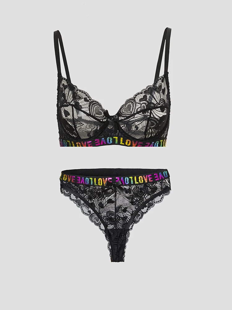 2Pcs Lingerie Set Comfortable Breathable Bra 2025 Sexy Lace Backless Underwear Bra Brief Sets Ladies' Bra Underwear Clothing